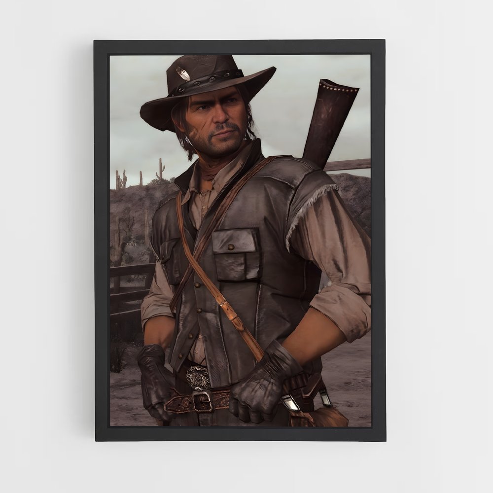 Poster L'Ombre de John Marston – affiche Red Dead Redemption (vue 2)